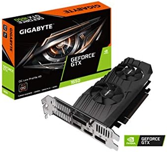 Gigabyte GeForce GTX 1650 D6 OC 4G grafička kartica niskog profila, dizajn niskog profila, 4GB 128-bitni GDDR6, Gv-N1656OC-4gl grafička kartica