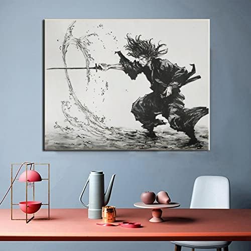 Anime Poster Miyamoto Musashi Vagabond plakat na platnu slika zidni umjetnički Poster za spavaću sobu dekor