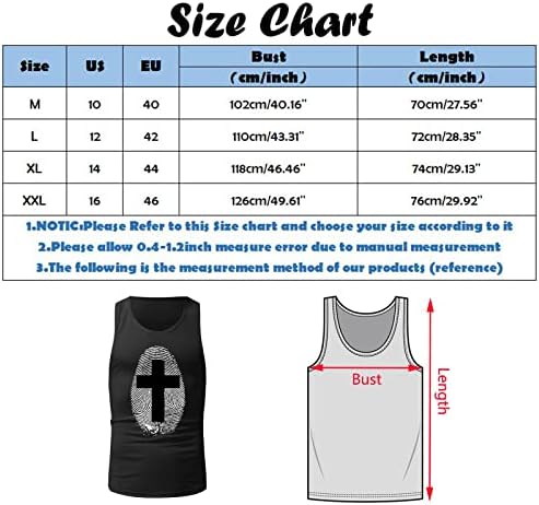 XXBR MENS ljetni tenkovi prsti otisak Isus Cross Print majice bez rukava Atletic Workout Racerback