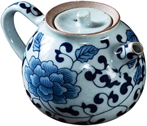 Zerodeko Plavi i bijeli porculan čajnik Dekor dekor Dekor Azijski dekor Kung Fu Aparat za čaj Dekorativni