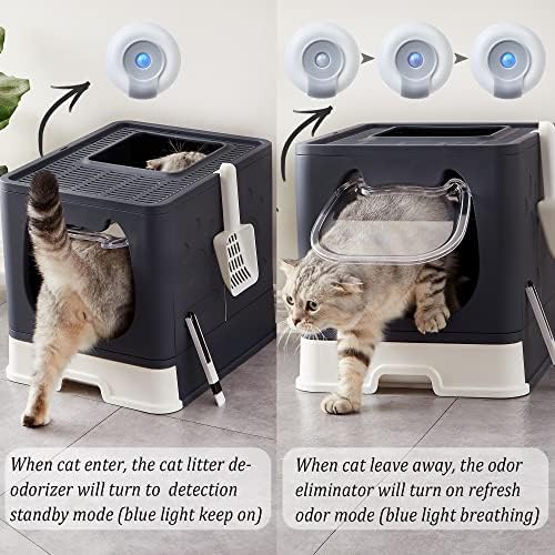 Dezodorans za mačke za zatvorene kutije za mačke, USB punjivi Kućni Pametni dezodorans za mačiće toaletni ormarić