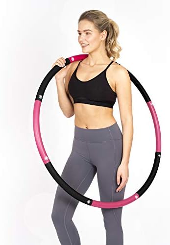 Healthymodellife Vježba fitnes obruč za odrasle - jednostavan za okretanje, vrhunskog kvaliteta i meki obruč s