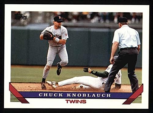 1993 TOPPS 250 Chuck Knoblauch Minnesota Twins NM / MT blizanci
