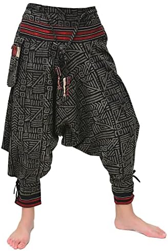 Siamrose Japanski stil Samurai harem hlače muškarci žene joge ninja hlače ručno izrađene od pamuka