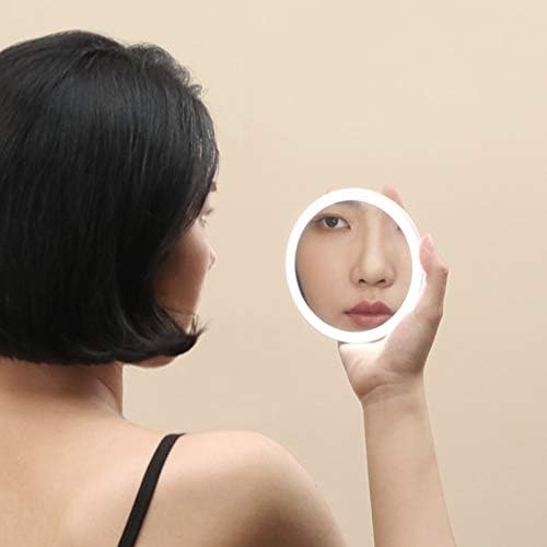 NERDOH ogledalo za ispraznost prenosivo ogledalo za šminkanje punjenje LED svetlosno ogledalo sa svetlim ogledalom