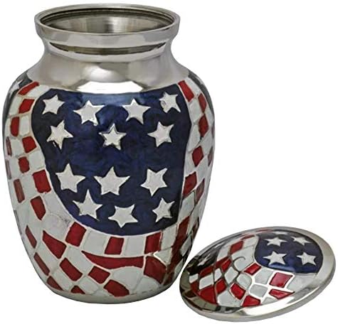 Zagrobni život Esencija Američka zastava Mesing srednje 68 Cu u kremiranju urn