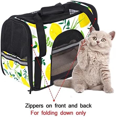 Airline odobrena torba za kućne ljubimce Žuti voćni limun mekani prijenosni lagani putni nosač za male životinje za male životinje zečji pas mačka