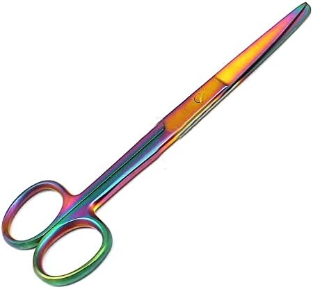 Laja uvozi više titanijum boje Rainbow Radni makazov oštar / tup 5,5 ravni od nehrđajućeg čelika