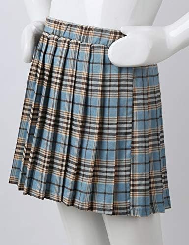 Hansber dječje djevojke škotske stilske duljine koljena puna a-line pukotina na pletene suknje sa elastičnim pojasom