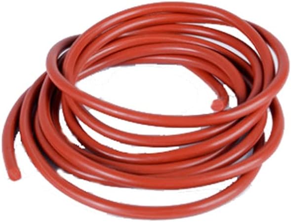 1pcs 3 mm prečnik žice crvene boje zapečaćene navojem Čvrsta silika gel okrugla traka visoka