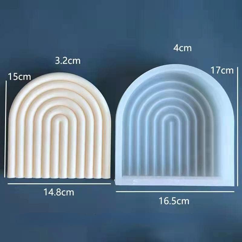 DILBOW mostovi oblik silikonskog kalupa, 3D nonstick DIY Crystal rezin za sapun za torte Topper bombardiranje Početna Dekoracija izrada zaliha Art Craft