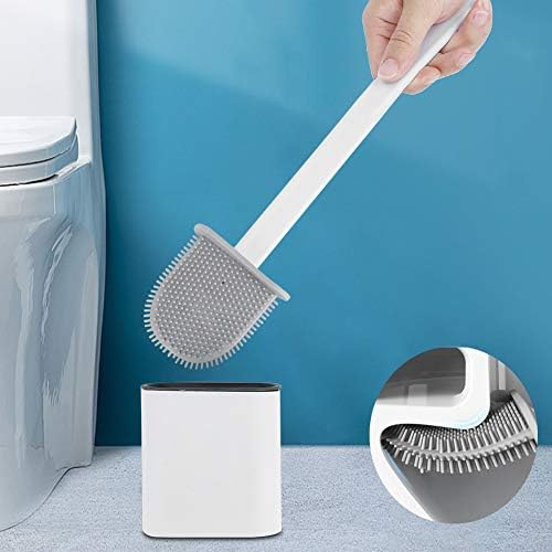Giny wc četkica, duboko sredstvo za čišćenje Ergonomska ergonomska toaletna četka i držač za čišćenje, ribanje za kupatilo čišćenje wc čišćenja