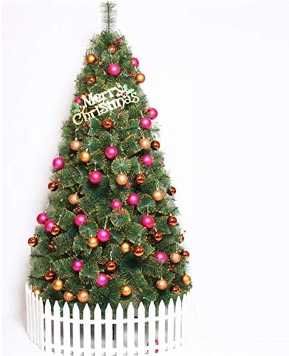 Dulplay Pre-LIT ArtIficial Christmas unaprijed ukrašene šarkene LED svjetla i metalni stalak Star ukrasi