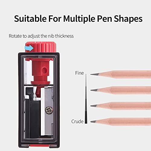 WYWWDXF olovka oštrica Kompaktne veličine Veličina olova podesive oštrice sa pribor za školu kontejnera