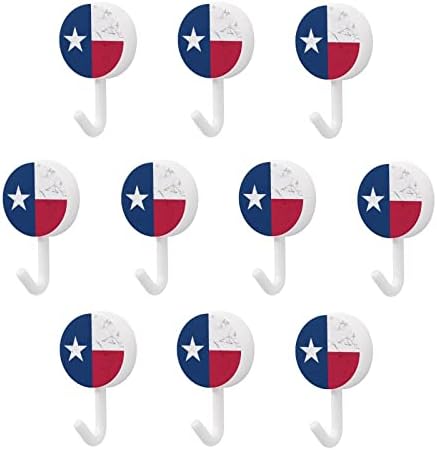 Texas State Flag zastava okrugle plastične kuke za višekratnu ljepljivu kuke za viseće zidne