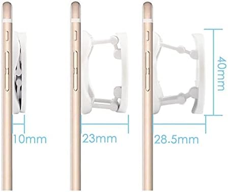 Boxwave telefon prihvatio kompatibilan sa Xiaomi 12t Pro - Snapgrip držač s ceradom, nazad Grip Enhancer STOLT za Xiaomi 12t Pro - zimska bijela