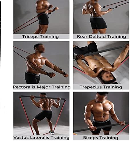 N / A trake za otpor na trening Yoga elastična traka nadogradnja trening bar Set Oprema za fitnes Pilates vježba teretana Bodybuilding