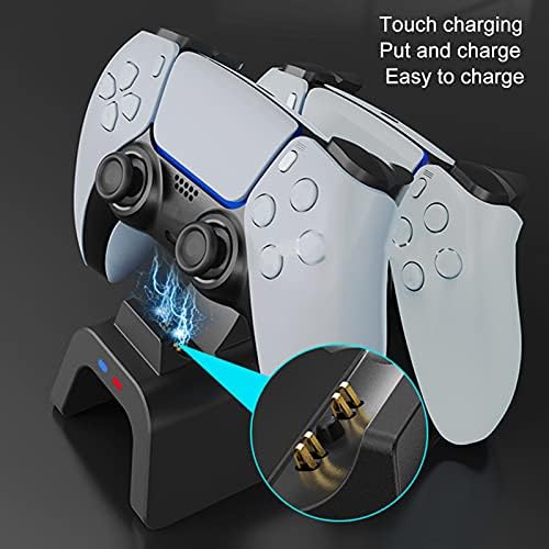 Tgoon safe Gamepad Charger, kontroler stanica za punjenje baterija zaštita od prekomjernog punjenja 0-2.4 a 5V sa ABS-om za Ps5 Gamepad