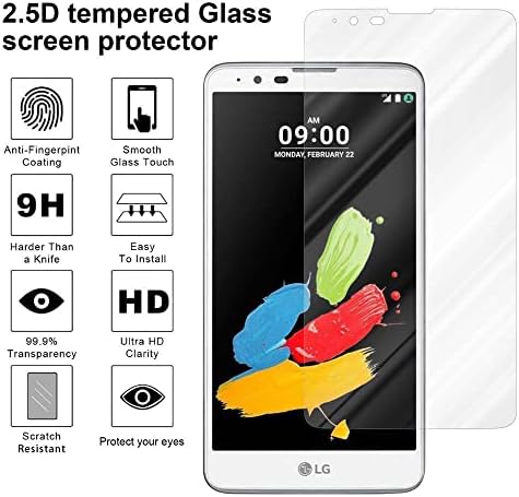 Cadorabo Kaljeno staklo Kompatibilno sa LG Stylusom 2 u visokoj transparentnosti - Zaštita ekrana 3D Touch kompatibilan