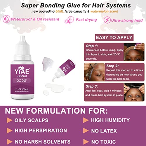 Lace Wig Glue & amp; Remover and Hair Styling Wax Gel Combo Pack-60ml Wig ljepilo za prednju