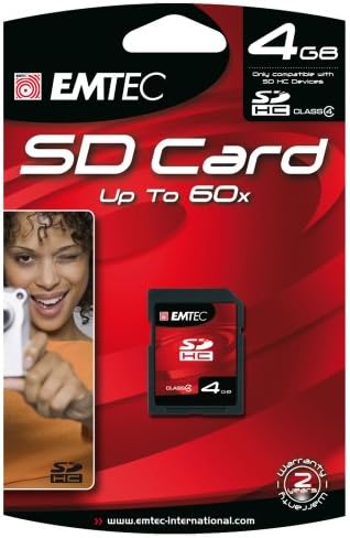 EMTEC Klasa 4 SDHC Flash memorijska kartica, 4 GB