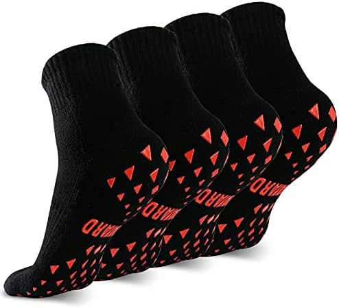 Novayard ne klizanje Grip čarape za jastuke protiv klizanja joga pilate čarape za muškarce Žene bolničke papuče čarape 4pairs