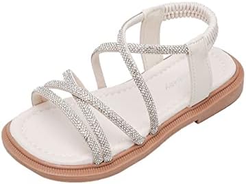 Djevojke Sandale Open Thine Mesh Rhinestones Design Sandals ravne sandale Ljetne haljine cipele casual