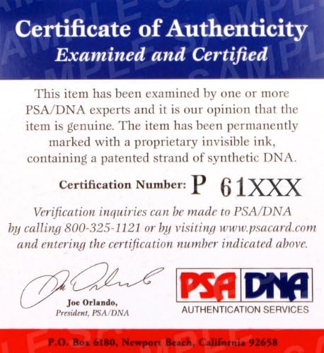 Jackie Smith potpisao je liniju cilja linije + HOF 94 kardinala PSA / DNK autogramirana - autogramirana