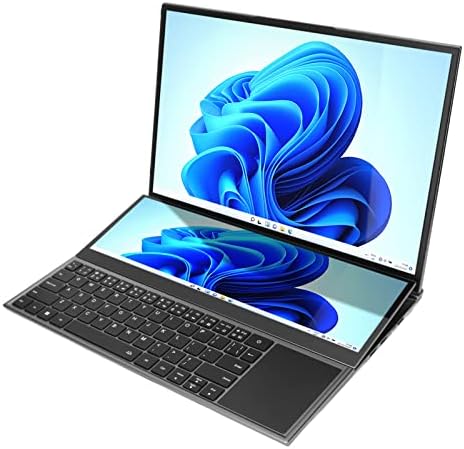 Bewinner 16in 14in Laptop sa dva ekrana za Windows 11, za Intel Core i7 CPU,32GB DDR4 RAM 512GB PCIe NVMe M. 2 SSD,1920x1200 HD glavni ekran, BT4.2, WiFi 6 Gaming Laptop