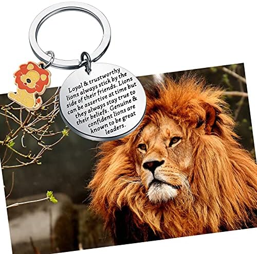 Bobauna Lion Keychain poklon na temu životinja za prave i samouvjerene lavove poznato je da su sjajni vođe