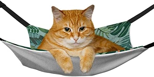 Krevet za mačke lijenost i ostavlja viseću mrežu u kavezu za kućne ljubimce prozračni viseći krevet za mačića štene Zečjeg tvora 16.9 x13& # 34;