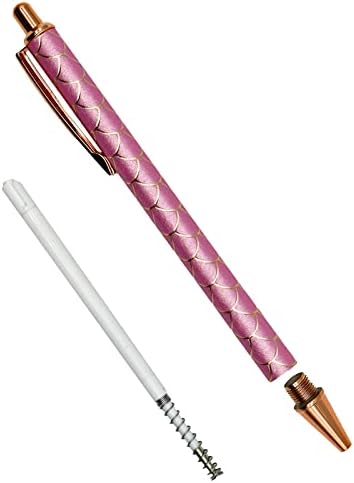 Lopenle 6pcs Sparkly Ballpoint olovke Glitter Metal Twist Pen Bling Leopard Print olovka za vjenčanu