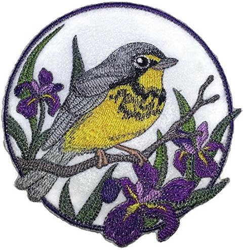 Priroda tkana u nitima, zadivljujuće ptice u kraljevstvu [kanadska žičara i iris krug [Custom i