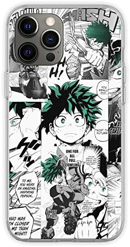 Kompatibilno sa iPhone SE 2020/7/8 Case My Hero Academia Deku Manga Collage Soft TPU Print Pure