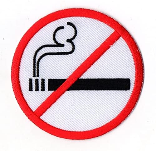 Prvo sve ne zakrva za pušenje Simbol Upozorenje Gvožđe na malom vezeno za šešir jaknu Jakne ruksak ruksake Jeans
