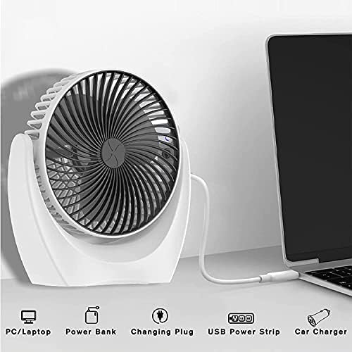 Waczj USB stoni ventilator 2 brzine sa jakim protokom vazduha tih rad sa rotirajućom glavom za kućni