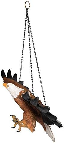 Dizajn Toscano Flight of Freedom Hanging Eagle Skulptura 19 inča