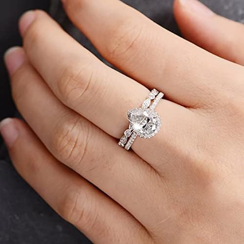 Izvrsni dijamantni prsten elegantni prsten za rinestone prsten za prstenje za žene modni puni dijamantni zvoni