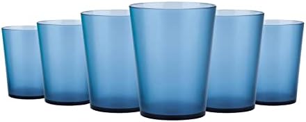 KOXIN-KARLU 6-dijelni akrilni mješoviti pribor za piće, plastične čaše za piće od 18 unci, plava