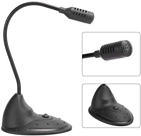 Shanrya omnidirekcioni mikrofon, podesivi Cevni žičani mikrofon, ABS igre prenosni prenosni računar